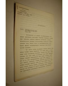 käytetty kirja Laintarkastuskunnan lausunto valtinoneuvostolle n:o 6/1969 (monistesarja)
