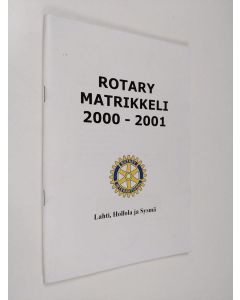 käytetty teos Rotary matrikkeli - Lahti, Hollola, Sysmä