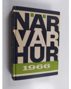 käytetty kirja När Var Hur 1966