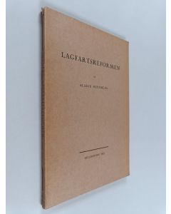 Kirjailijan Alarik Hernberg käytetty kirja Lagfartsreformen