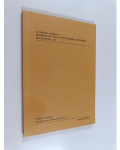 Kirjailijan Heikki Leskinen käytetty kirja Suomen murteiden historiaa 3