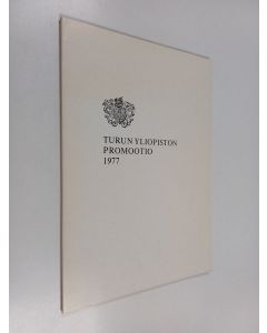 käytetty kirja Turun yliopiston promootio 1977