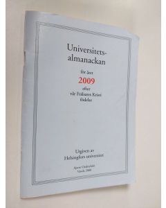 käytetty teos Universitets almanackan för året 2009 efter vår Frälsares Kristi födelse