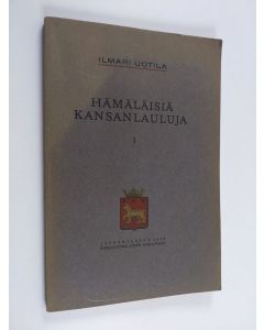 käytetty kirja Hämäläisiä kansanlauluja 1