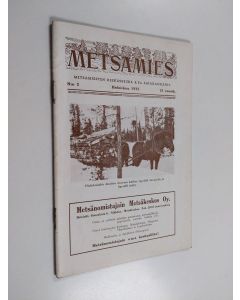 käytetty teos Metsämies N:o 2/1932