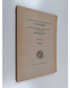 käytetty kirja Suomen sukututkimusseuran vuosikirja 18 : 1944 = Genealogiska samfundets i Finland årsskrift