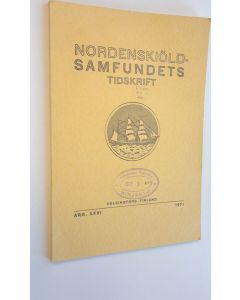 käytetty kirja Nordenskiöld-samfundets tidskrift, årg. XXXI 1971