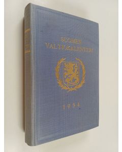 käytetty kirja Suomen valtiokalenteri vuodeksi 1954
