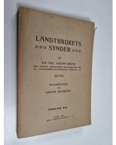 Kirjailijan Gustaf Böhme käytetty kirja Landtbrukets synder