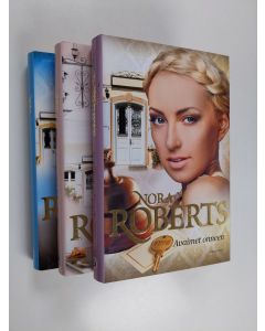 Kirjailijan Nora Roberts käytetty kirja Nora Roberts majatalo -trilogia (3kirjaa) : Avaimet onneen ; Rakkauden kynnyksellä ; Ovi sydämeen
