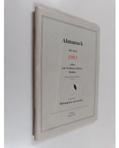 käytetty teos Almanack för året 1993 efter vår Frälsares Kristi födelse