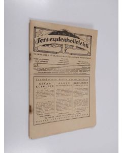 käytetty teos Terveydenhoitolehti vuosikerrat nro 3/1926