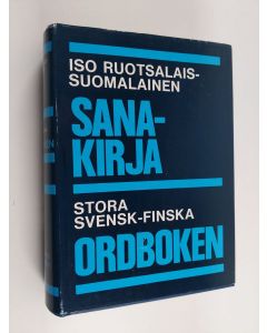 Tekijän Göran Karlsson  käytetty kirja Iso ruotsalais-suomalainen sanakirja 2 = Stora svensk-finska ordboken