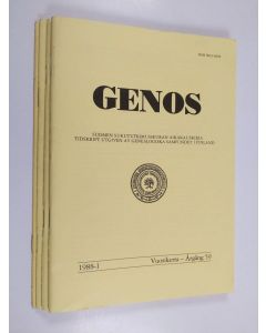 käytetty teos Genos vuosikerta 1988 1-4 : Suomen sukututkimusseuran aikakauskirja