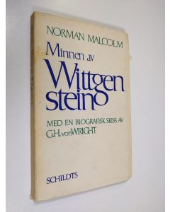 Kirjailijan Norman Malcolm käytetty kirja Minnen av Wittgenstein