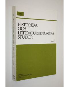 käytetty kirja 560 Historiska och litteraturhistoriska studier 65