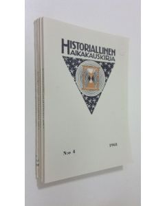 käytetty kirja Historiallinen aikakauskirja 1-4/1968 (vuosikerta)
