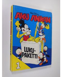 Kirjailijan Walt Disney käytetty kirja Aku Ankan lukupaketti 1