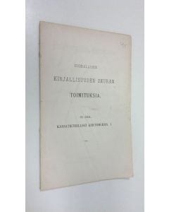 Kirjailijan F. H. B. Lagus käytetty kirja Kertomus asuinrakennuksista Sumiaisissa (lukematon)