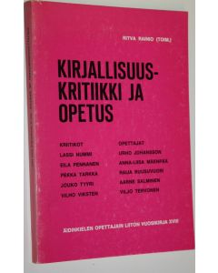 käytetty kirja Kirjallisuuskritiikki ja opetus