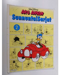 Kirjailijan Walt Disney käytetty kirja Aku Ankan sunnuntaisarjat 2