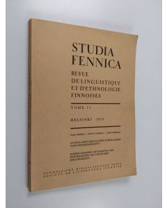 Kirjailijan Viljo Nissilä käytetty kirja Studia Fennica 15 : Suomalaisen kielialueen etnologinen paikannimihakemisto