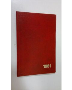 käytetty kirja Lääkärin päiväkirja 1981 (kalenteri)