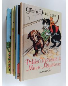 Kirjailijan Gösta Knutsson käytetty kirja Pekka Töpöhännän parhaat seikkailut 1-4 : Pekka Töpöhäntä ja Mauri Mäyräkoira ; Pekka Töpöhäntä koulussa ; Pekka Töpöhäntä ja Maija Maitoparta ; Kiri kiri Pekka Töpöhäntä (kotelossa)