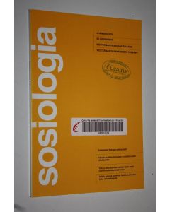 käytetty kirja Sosiologia 4/2013 : Westermarck-seuran julkaisu