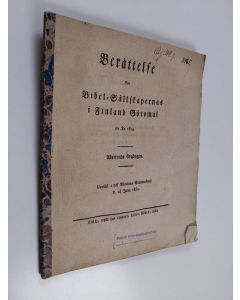 käytetty kirja Berättelse om Bibel-Sållskapernas i Finland Görömål för år 1829