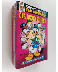 Kirjailijan Walt Disney käytetty kirja Ota rennosti, Aku ; Roope näkee punaista ; Roope Suuri