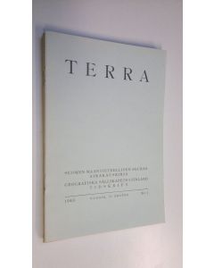 käytetty teos Terra 1943 n:o 1-4 : Suomen maantieteellisen seuran aikakauskirja