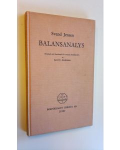 Kirjailijan Svend Jensen käytetty kirja Balansanalys