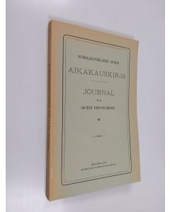 käytetty kirja Suomalais-ugrilaisen seuran aikakauskirja 68