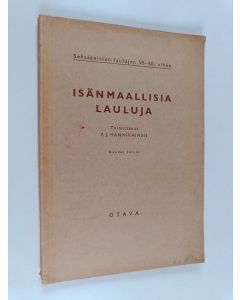 käytetty kirja Isänmaallisia lauluja