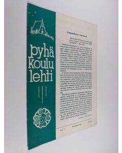 Kirjailijan T. J. Vauramo käytetty teos Pyhäkoululehti 7/1961