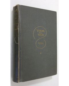 Kirjailijan H. R. Söderström käytetty kirja Vem och vad? : biografisk handbok 1926