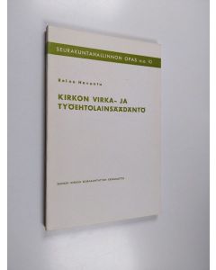 Kirjailijan Reino Havunta käytetty kirja Kirkon virka- ja työehtolainsäädäntö