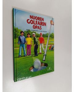 Kirjailijan Juha Saarinen käytetty kirja Nuoren golfarin opas