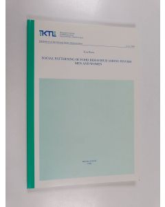 Kirjailijan Eva Roos käytetty kirja Social Patterning of Food Behaviour Among Finnish Men and Women
