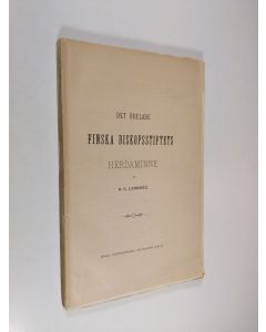 Kirjailijan K. G. Leinberg käytetty kirja Det odelade finska biskopsstiftets herdaminne