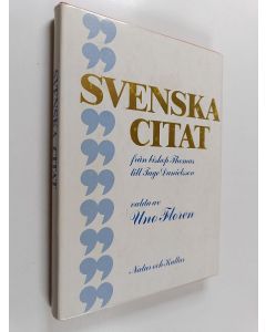 käytetty kirja Svenska citat från biskop Thomas till Tage Danielsson