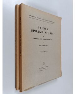 Kirjailijan Elias Wessén käytetty kirja Svensk språkhistoria 1-2