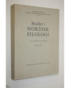 käytetty kirja Studier i nordisk filologi 56 : Utgivna genom Olav Ahlbäck
