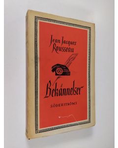 Kirjailijan Jean-Jacques Rousseau käytetty kirja Bekännelser