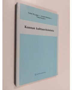 Kirjailijan Väinö Ryyppö käytetty kirja Kunnan kulttuuritoiminta