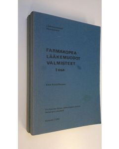 Kirjailijan Eeva Kristoffersson käytetty kirja Farmakopea, lääkemuodot, valmisteet 1-2