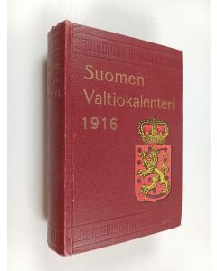 käytetty kirja Suomen valtiokalenteri vuodelle 1916