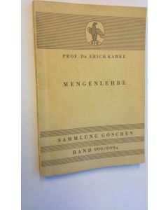 Kirjailijan Erich Kamke käytetty kirja Mengenlehre