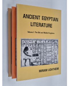 Kirjailijan Miriam Lichtheim käytetty kirja Ancient Egyptian Literature : Volumes 1-3 - Volume 1 : The Old and Middle Kingdoms ; Volume 2 : The New Kingdom ; Volume 3 : The Late Period